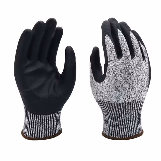 13G HPPE Schnittfeste Arbeitsschutzhandschuhe der Stufe 5